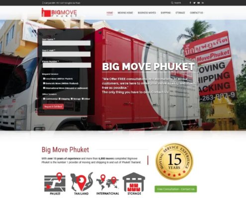 Big Move - removals company website design