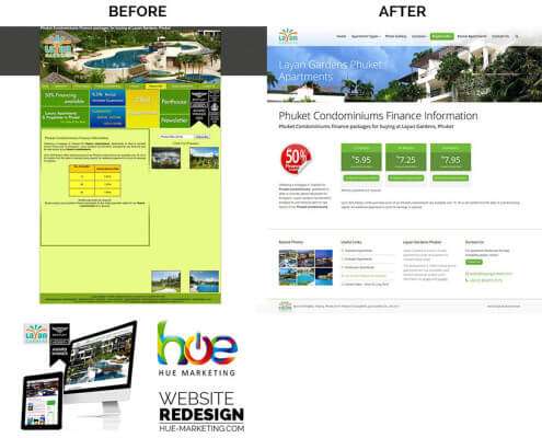 Phuket Website Redesign - Layan Gardens - Finance Options
