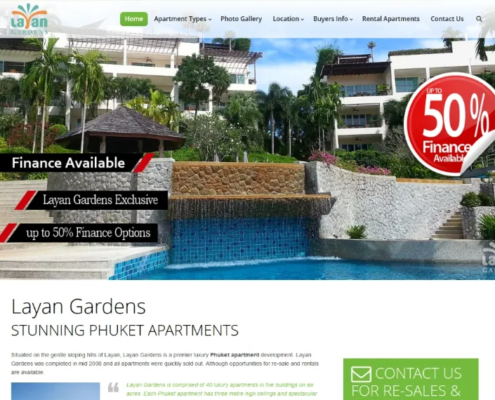 Layan Gardens - Condominium Property website design