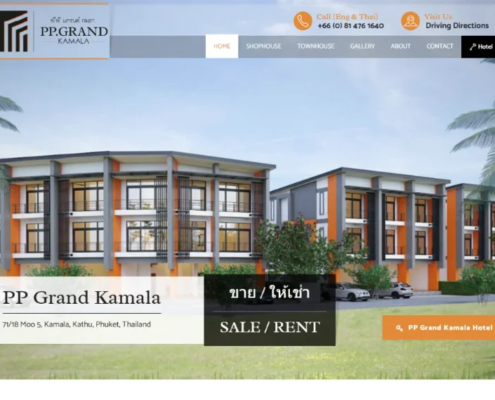 Phuket Property Website Design PP Grand Kamala
