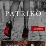 Patriko London - Fashion ecommerce website design