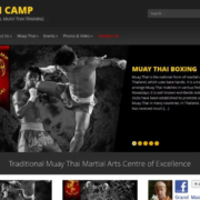 Siam Camp - Muay Thai Club website design