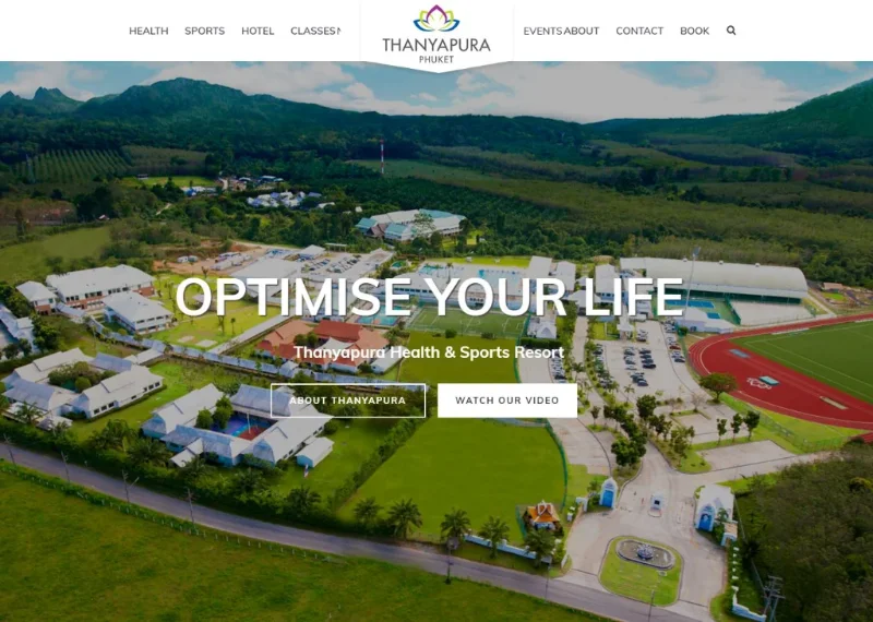Phuket Web Design Thanyapura Health and Sports Resort