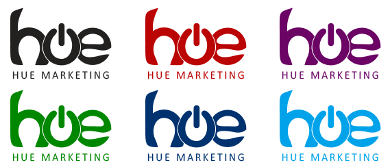 Vinyl Stickers Design - Hue Marketing Logo Vinyl Stickers Design - Hue Marketing Logo