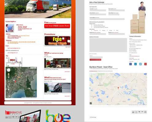 Website Redesign - BigMove Phuket - Contact Page