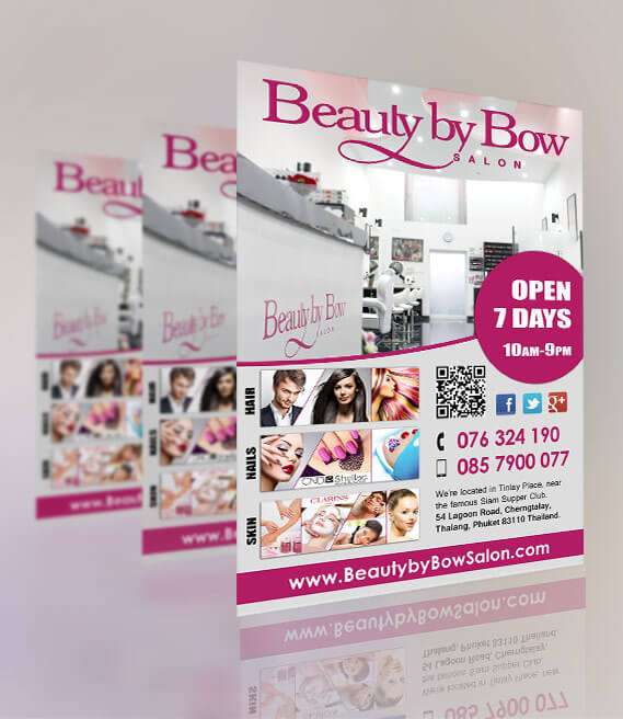 A5 Flyer Beauty By Bow Salon Phuket by Hue-Marketing
