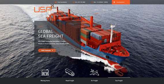 Phuket Web Design - Sea Freight Slider