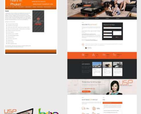 Phuket Website Redesign - Before and After