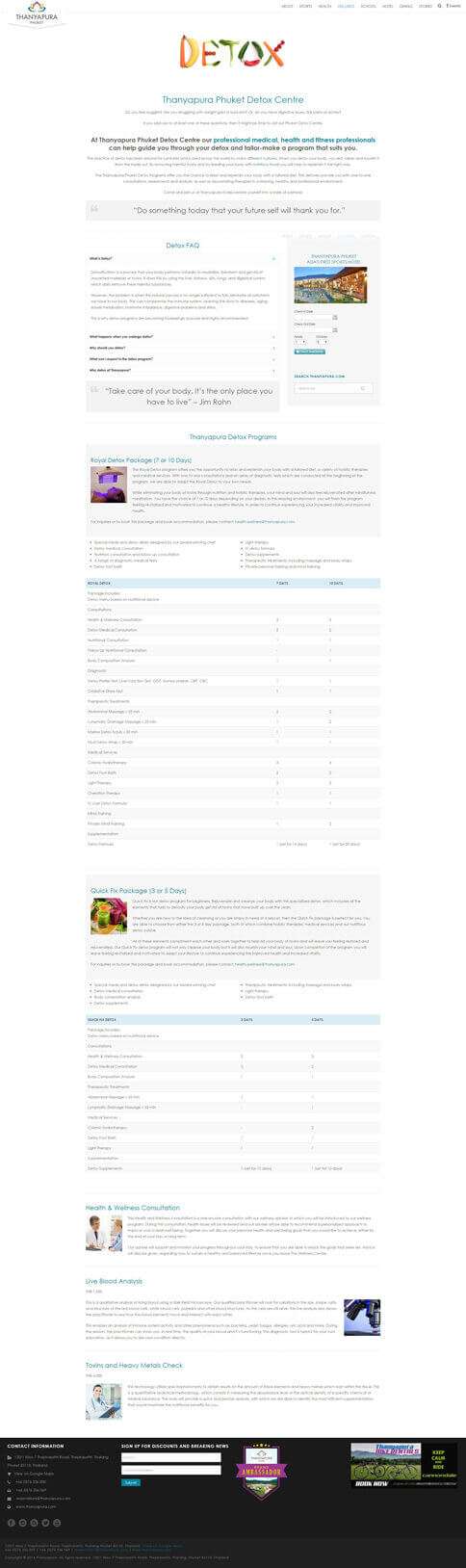 OLD Package Page - Thanyapura Phuket Website Redesign