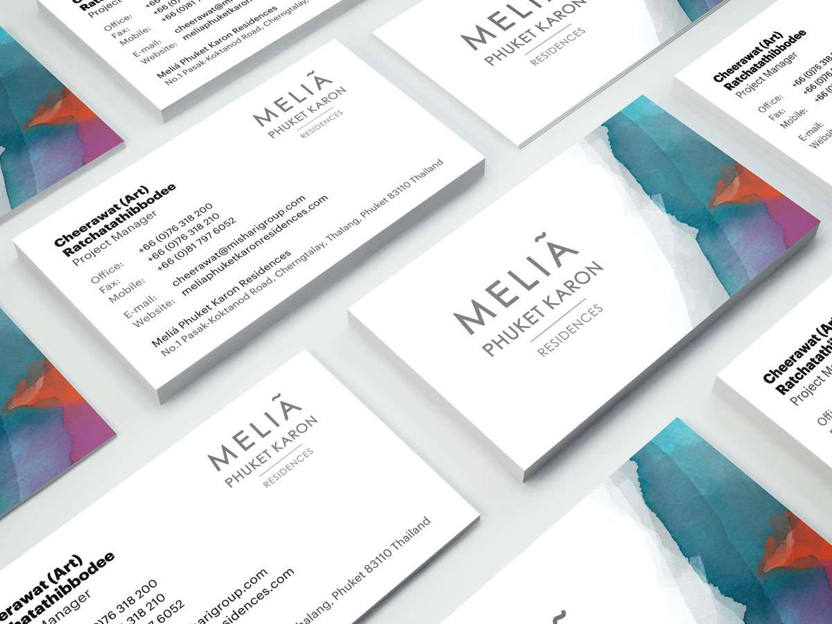 Melia Business Cards Design - Project Manager Melia Business Cards Design - Project Manager