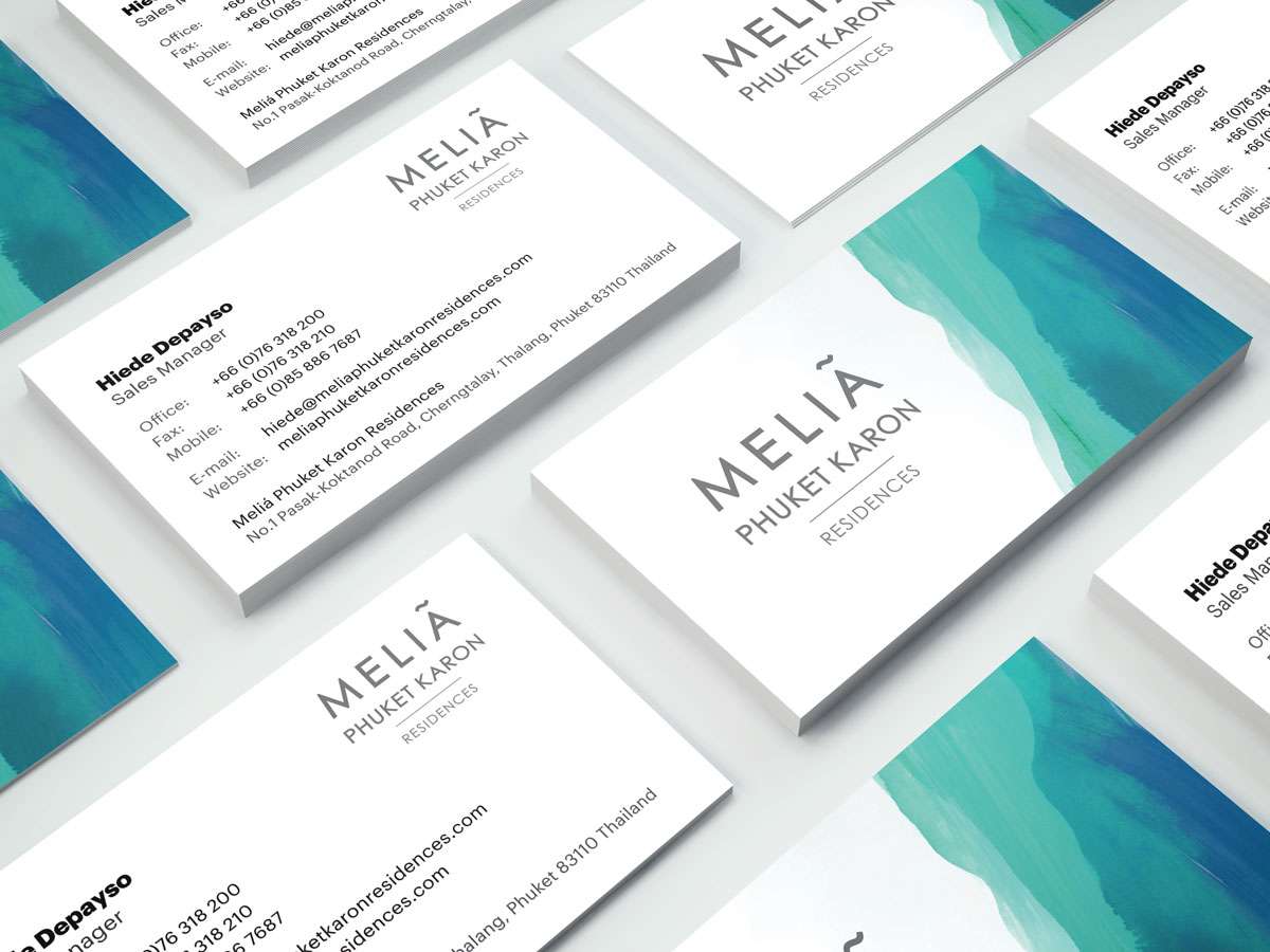 Melia Business Cards Design - Sales Manager Melia Business Cards Design - Sales Manager