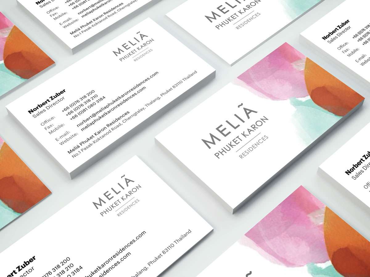 Melia Business Cards Design - Sales Director Melia Business Cards Design - Sales Director