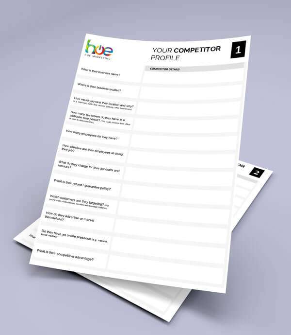 Competitor Profile Worksheets - Hue Marketing Competitor Profile Worksheets