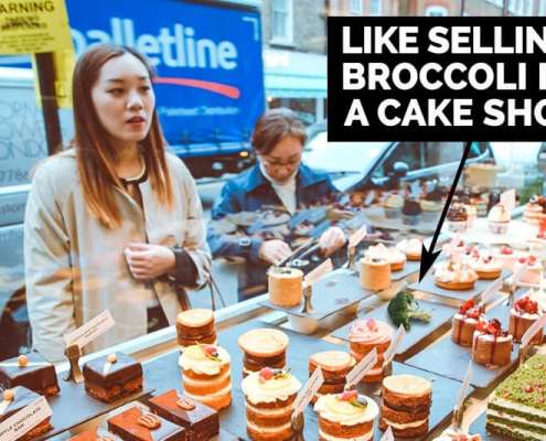 5 Reasons Facebook Can't Replace A Business Website 2 Broccoli in a cake shop window doesn't get much attention