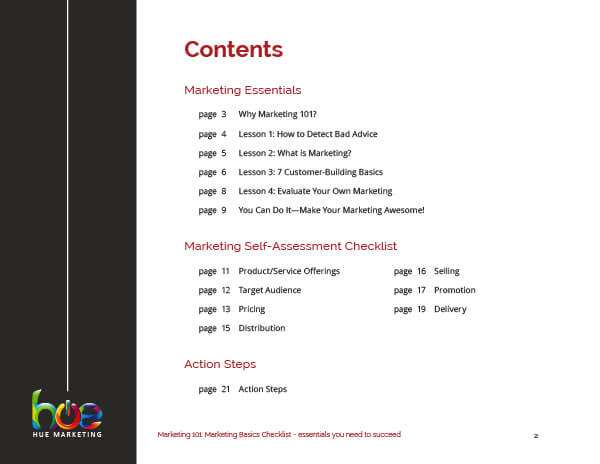 Marketing-Basics-Checklist-Page-2 Marketing Basics Checklist