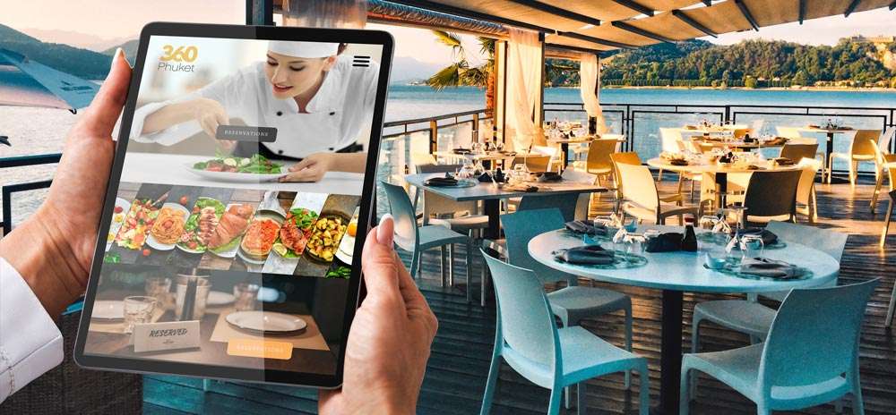 Phuket restaurant website design | Staging - Hue Marketing