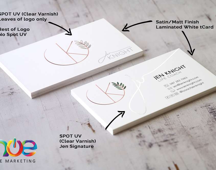 Spot UV Minimal Business card