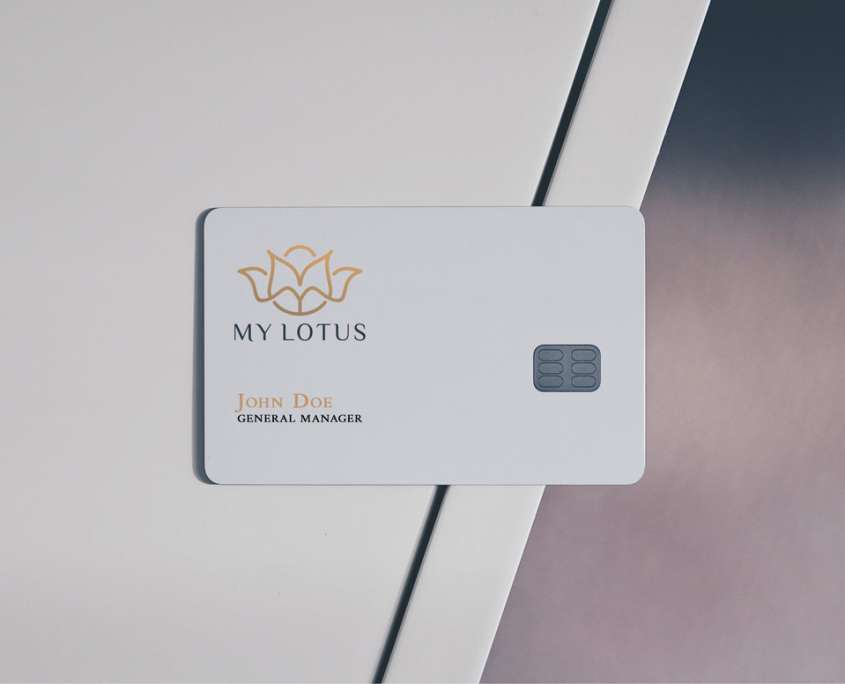 PVC Business card with chip