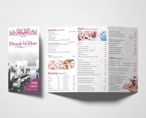Tri-fold Salon Brochure Tri-fold Salon Brochure