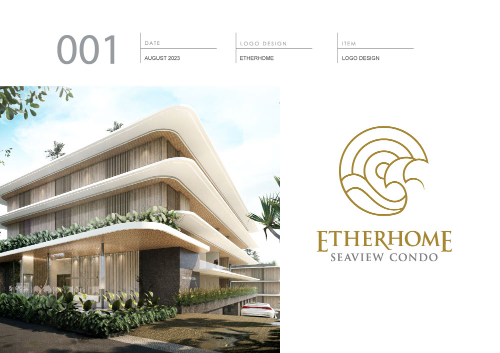 Property Logo Design Etherhome 1 Etherhome Phuket Logo Design