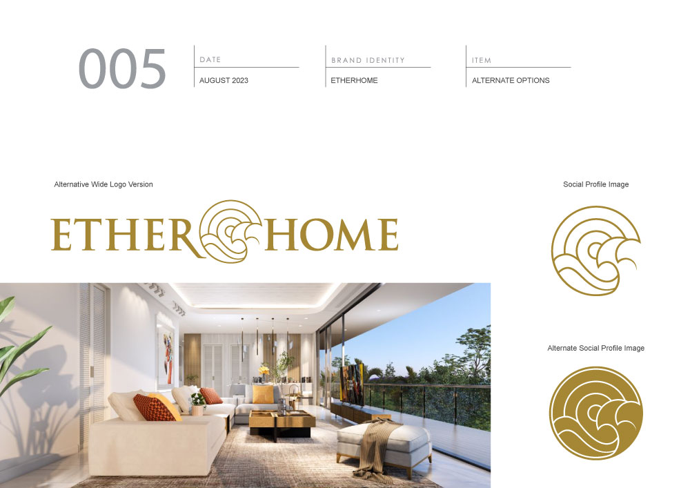Property Logo Design Etherhome 5 Wide Format Logo Design