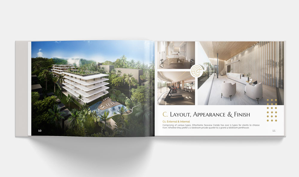 Phuket Luxury Property Book Internal Pages for Layout, Appearance & Finish