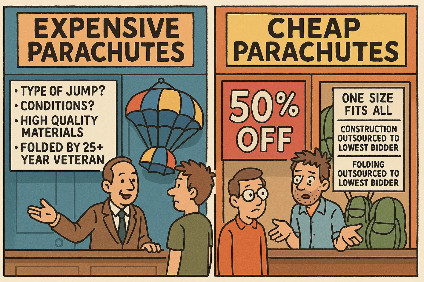 Your Website Is Like a Parachute